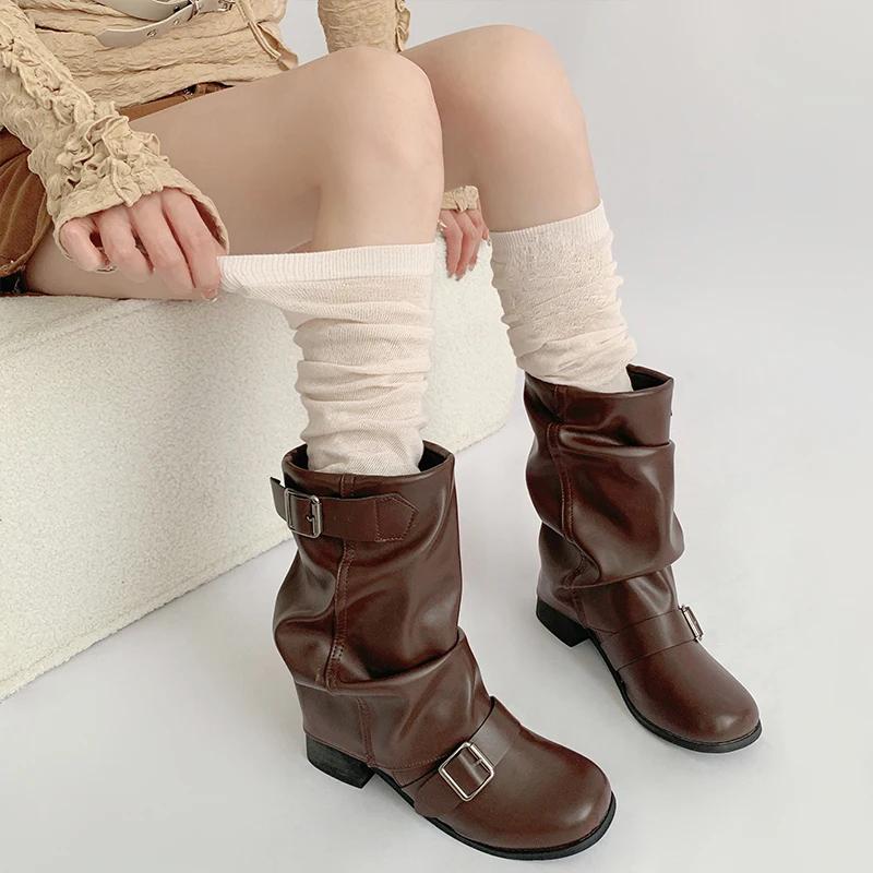 Mode Fußsocken Damen Herbst Beinwärmer Socken Wadensocken