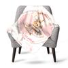 Cute Bunny With Pink Bow Home Customize Your Name Blankets Soft Cozy Lightweight Allseason Multipurpose Blanket For Picnics Sofas Offices Beds Living