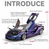 1:18 Alloy Lambor Aventador SVJ63 LP770 Models Cars Toys Doors Opened Miniature Car Wheel Steering Vehicles Child Adult Gifts