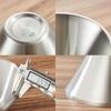 ZISIZ Stainless Steel Gold Double-Layer Conical Salad Bowl