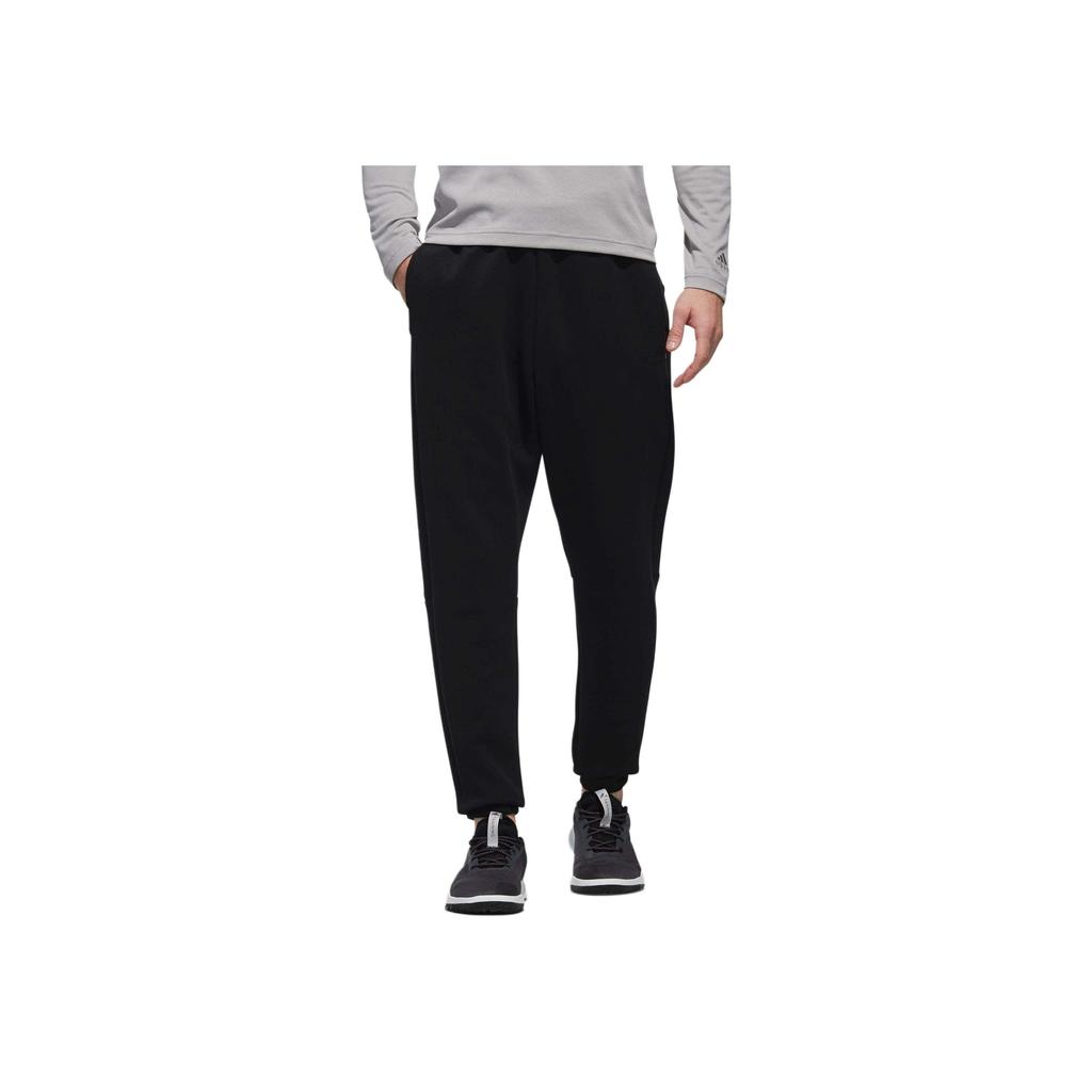 Adidas Comfortable Stylish Sweat-Wicking Knitted Sports Pants Men Bottoms Black DV0967