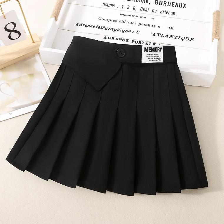 Girls Pleated Skirts 2Color 110-160 Children's College Style JK Skirt