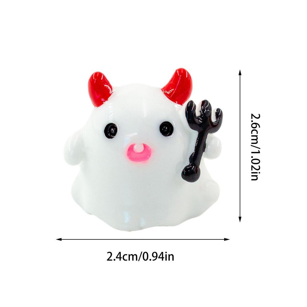 Halloween Mini Figurines Winter Festival Decoration Ornaments Spooky Mummy Miniatures Pumpkin Shape Supplies Seasonal Decor