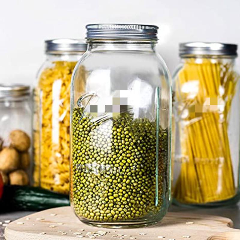 Transparent Mason Jar - Sealed Glass Storage for Oatmeal, Salads, Nuts & Dried Goods