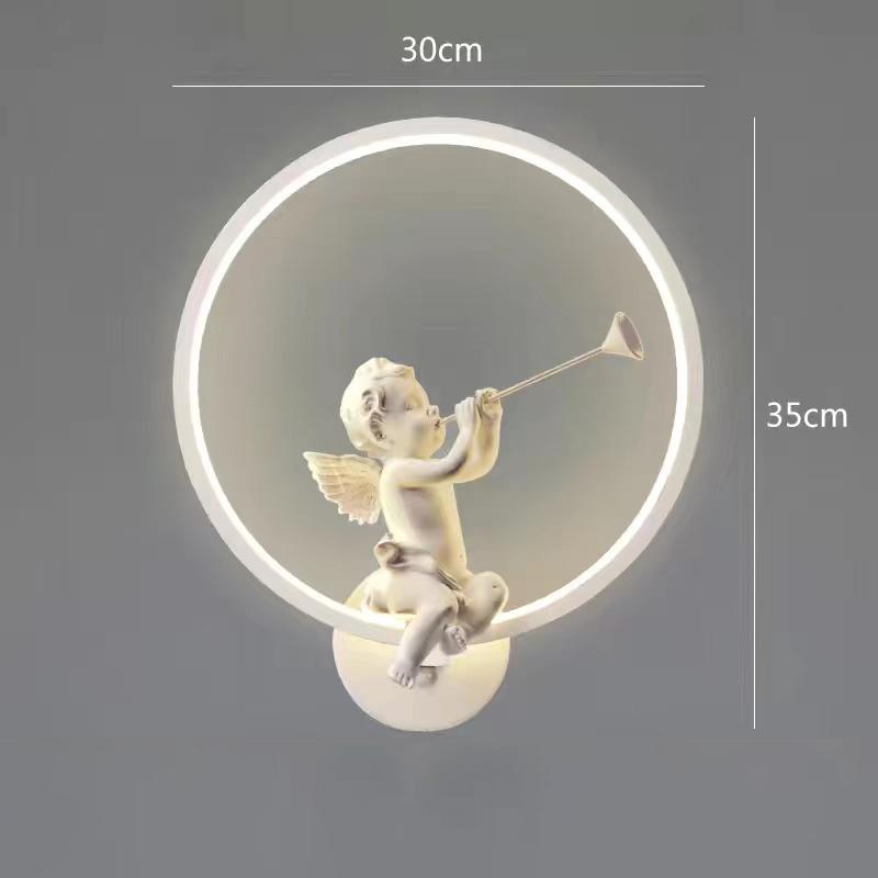 Nordic angel wall lights LED wall mounted modern home decoration living room bedroom bedside children's room creative wall lamp