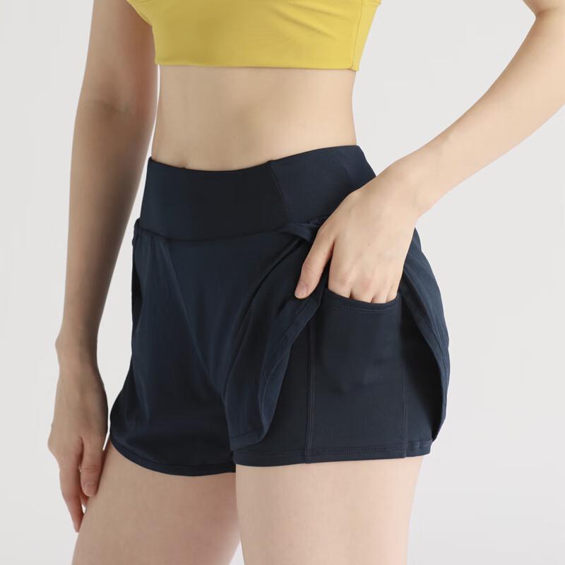 WEZHO Women's Anti-Chafe Sports Shorts with Side Pockets