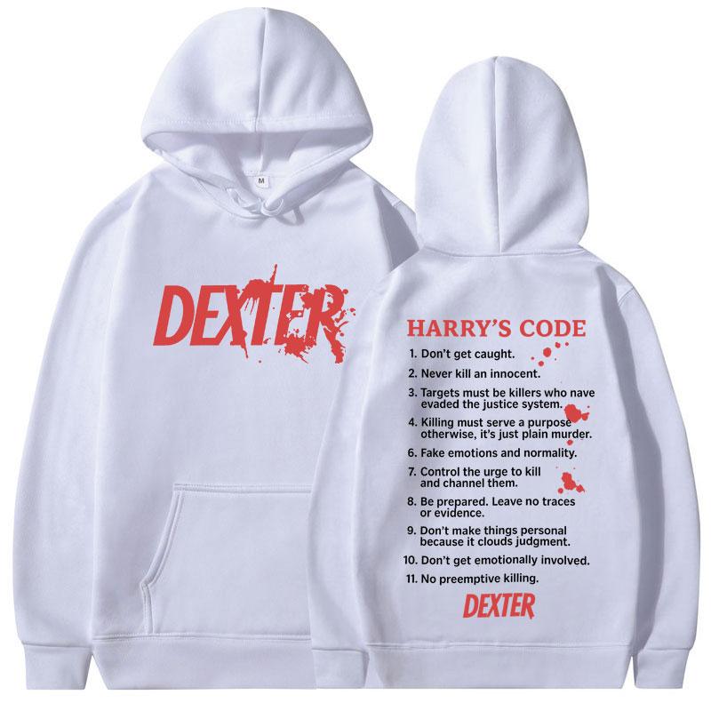 TV Play Dexter Morgan Harry's Code Hoodies Men's Women Casual Oversized Sweatshirts Fashion Vintage Hooded Pullovers Streetwear