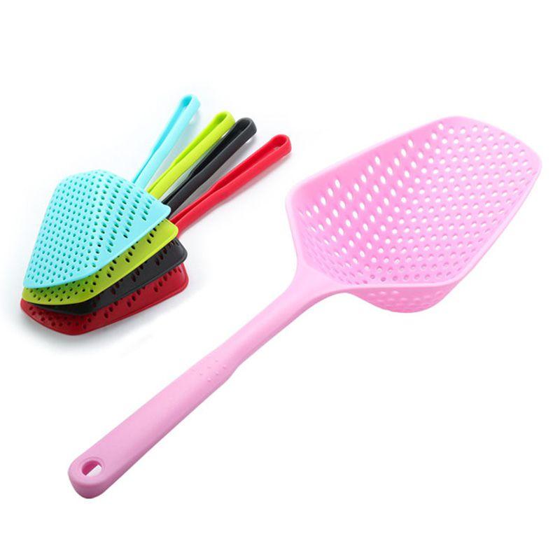 Premium Quality Cooking Shovel Vegetable Strainer Scoop Nylon Spoon Colander For Effortless Kitchen Use