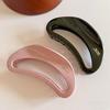 Korean New Semi-Circle Solid Color Large Hair Clip High-Quality Vintage Versatile Shark Clip Hair Accessory