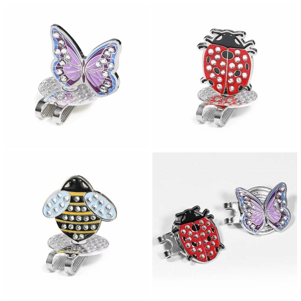 Insect Bee Golf Cap Clip Magnetic Golf Hat Marker Sports Cap Golf Ball Mark Men and Women