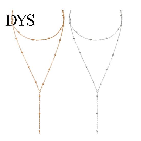 Premium Quality Jewelry Ladies Lariat Necklace Women Y-Shaped Pendant Beaded High-end Alloy Chain Drop Hypoallergenic Gift for Her