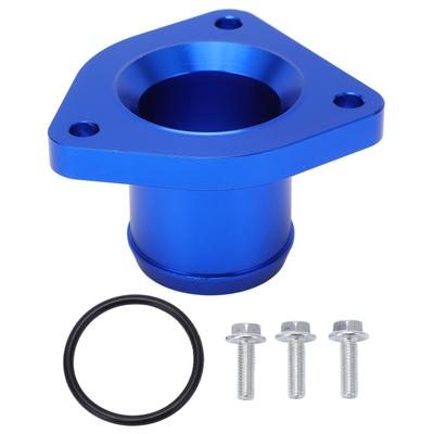 Carcaça do Termostato em Liga de Alumínio 6061 T6 Azul Acessórios para Carro Substituição para Ford Powerstroke 7.3L 1999‑2003