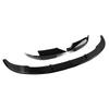 For BMW F10 M5 2012-2016 Carbon Look Glossy Black Front Bumper Lip Spoiler Splitter Lower Air Vent Corner Side Splitter Cover