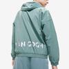 FILA Van Gogh Collaboration Solid Color Logo Breathable Woven Hooded Jacket Men jackets Ail-Green F11M228702F-TQ