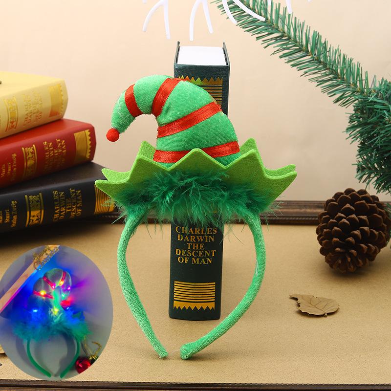 Creative Christmas Elf Headband Christmas Party Decorations Party Cosplay Decorative Headwear