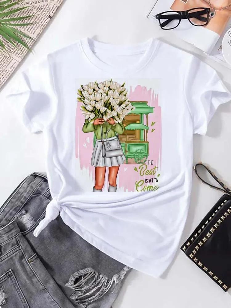 Women T-Shirt Harajuku Streetwear Short Sleeves Female Clothes Tops Tees Printed Female Tshirt Women Fashion Graphic