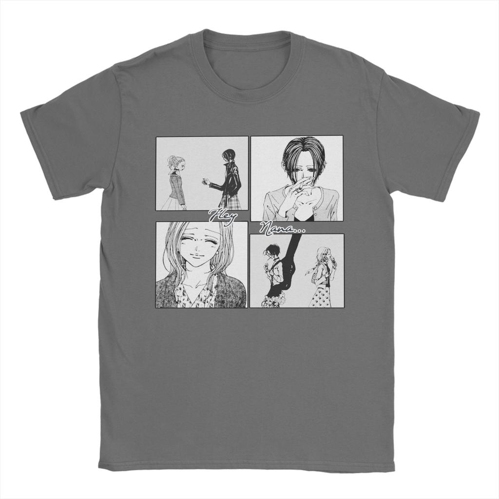 Novelty Hey Nana T-Shirt Men O-neck Short Sleeve Tops Nana Osaki Anime Manga Cotton Summer Clothing