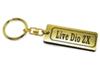 Live Dio ZX Gold Black Double Ring Acrylic Original Keychain AF34 AF35 Muffler Handle Exterior Mirror Custom Parts Accessories AA-248-1 &