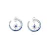 Ins Wind Hexagram Sterling Silber Ohrringe, Temperament Ohrringe S925 High-End Herbst und Winter Neue Ohrringe Damen Accessoires Großhandel