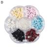 1 Box Nail Art Bows Three-dimensional Paste Easily DIY Resin Bow Faux Pearl Mixed Plum Blossom
