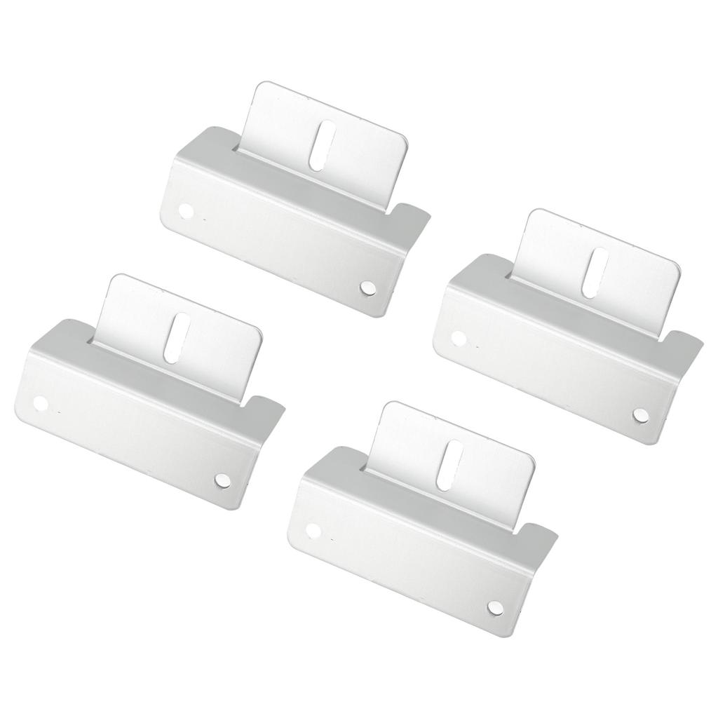 4Pcs Solar Panel Mounting Z Bracket Kit Off Gird Roof Installation Set for RV Yacht Flat Roof