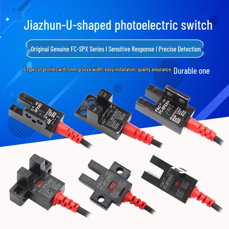 Jiazhun Slotted U-shaped Photoelectric Switch Sensor (Models FC-SPX302-307Z)