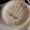  Stainless Steel Round Ring Paperclip Chain Necklace Waterproof Personalized Fashion Handmade Pendant DIY Accessories