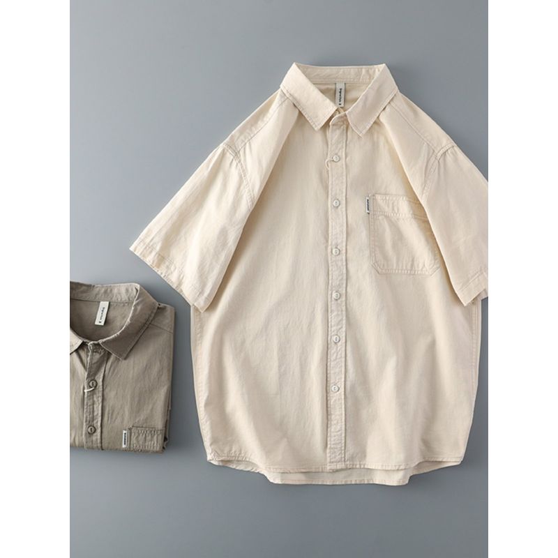 Trendy Retro Short Sleeve Pure Cotton Export Export Parka