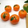 1 st Falsk Apelsin Frukt Konstgjord Orange Apelsiner Simulering Frukter Livs levande Realistisk Apelsiner Modell Dekor Låtsas Prydnad