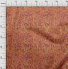 oneOone Georgette Viscose Brown Fabric Batik Craft Projects Decor Fabric Printed By The Yard 42 Inch