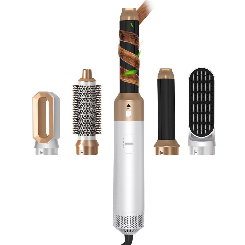 Spazzola ad Aria Calda Multifunzione 5 in 1: Asciugacapelli, Styler, Piastra per capelli, Arricciacapelli & Volumizzatore