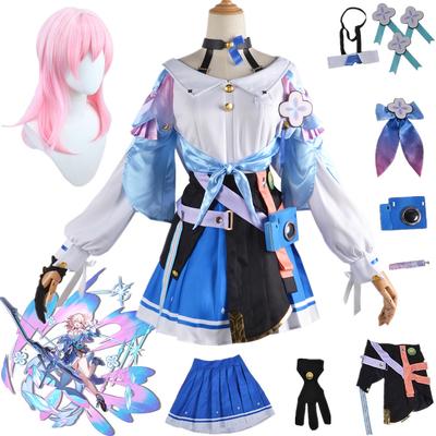 Spiel Honkai: Star Rail 7. März Cosplay Kostüm Uniform Outfit Halloween Party Kleidung Frauen Kleid