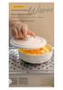 Bone China White Ceramic Steamer Basket with Lid: Deep Steaming Plate for Rice and Dishes