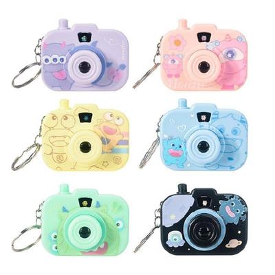 Porte-clés Caméra Projecteur de Jeu Créatif Pour Enfants Jouet en Plastique Portable Avec Affichage Lumineux Dessin Animé Porte-clés Élégant