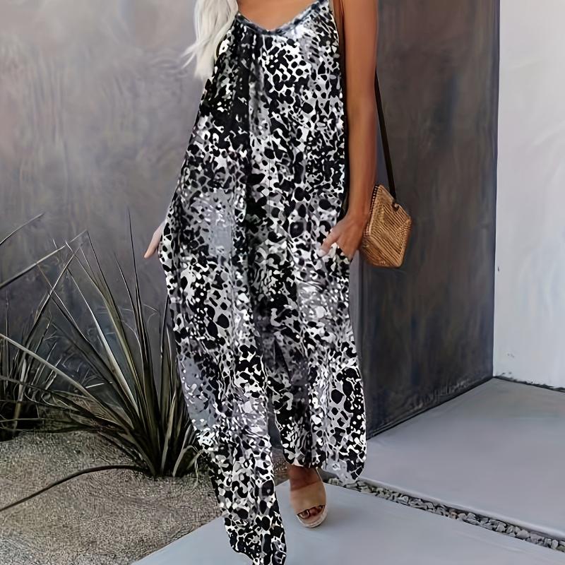 Women's Jumpsuit Women's Clothing Wholesale Russian European and American Suspender Sexy Wide Leg Pants