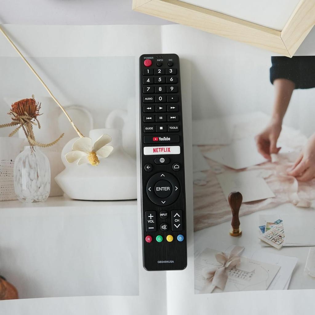 New for SHARP Remote Control GB345WJSA Remote for ALL Kind of Smart TV Android TV LED TV for Sharp TV 4T-C70BK2UD with Netflix YouTube