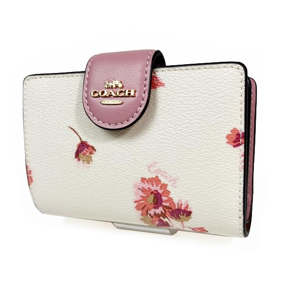 

Кошелек COACH, складной кошелек, средний кошелек C3284, средний кошелек с угловой молнией, многоцветный печатный цветочный узор, многоцветный меловой многоцветный IMCAH [Coach] ЗОЛОТОЙ/МЕЛОВЫЙ