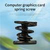 100pcs Practical Carbon Steel Spring Screws for GPU Backplate and Heatsink with Enhances Cooling Easy Installion Designs