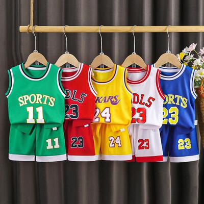 Kids' Quick-Dry Sports Jersey Set - Breathable Short-Sleeved Top & Shorts for Boys and Girls