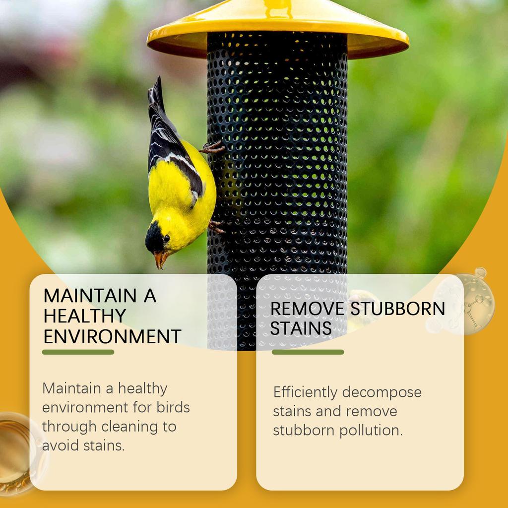 Bird Feeder, Birdhouse And Bird Bath Cleaners Are Bird Safe. Keep Birdhouses And Feeders Clean To Keep Birds Healthy And Active.200ML