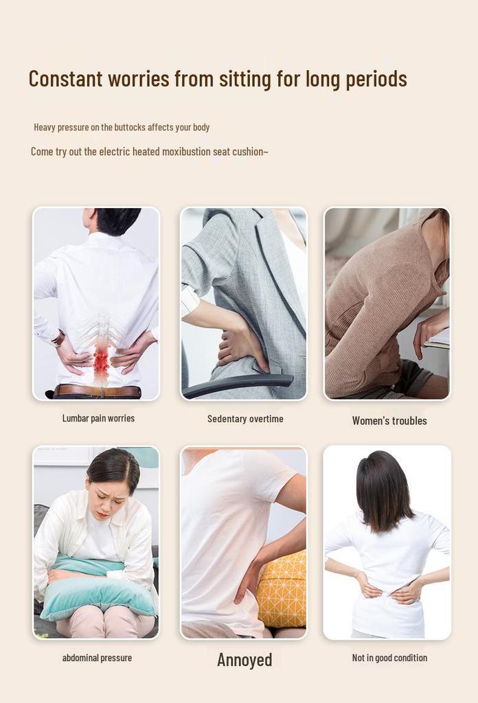 Electric Heating Ai Rong Seat Cushion and Blanket - Winter Home Office Hot Compress Ai Cao Cushion