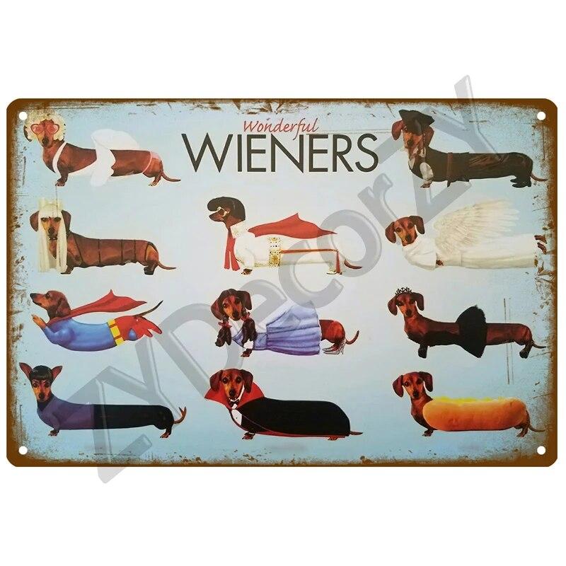 Beagle Plaque Metal Sign Vintage For Door Tin Sign Home Interior Paintings Mancave Wall Posters Room Decoration Decor Art Plates