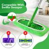 Mopping Pads Washable Wet Mop Sweeping Pads Microfiber Cloth Reusable Cover for Floor Cleaning Household Home Apartment Hotel