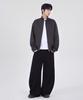 GLW Curved Cut Wide Cotton Pants Black