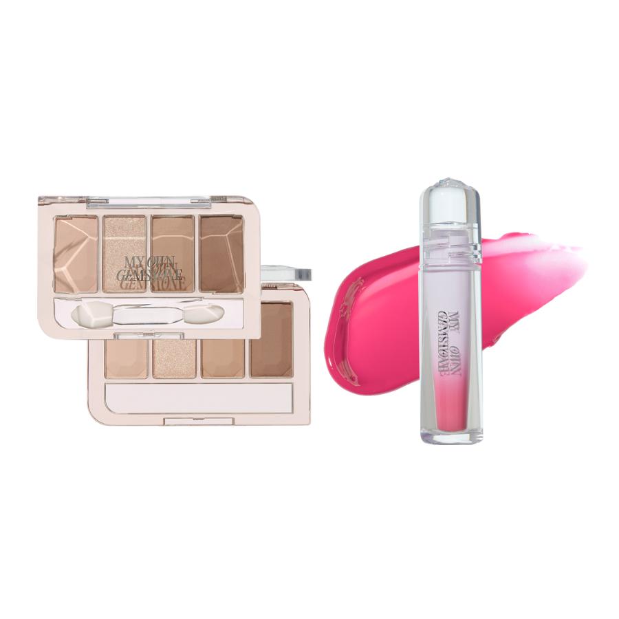 Etude #My Own Gemstone Play Color Eyes 3.5g + Over Glowy Tint 3g Set