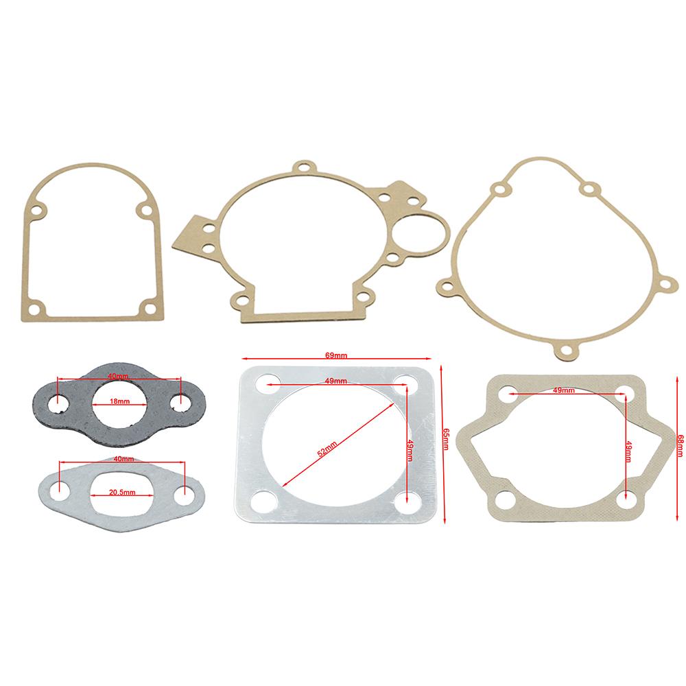 100cc Gasket Kit Replacement For 2 Stroke LD100/YD100 Engine Motor Gas Motorized Bicycle Push Bike Cylinder Crankcase