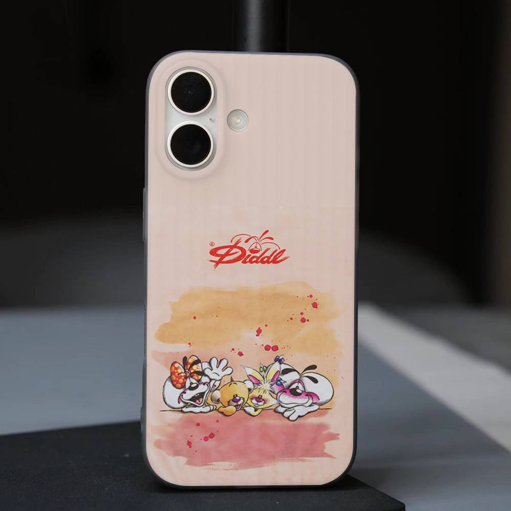 Cartoon D-Diddl For IPhone 17 16 15 14 13 12 11 Pro Max Plus Pro Clear Phone Cover Non-Slip Shell