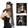 Dunkler Gothic-Stil Totenkopf Haaraccessoire Leichte Harz-Haarbänder Haarschmuck für Cosplays und Musikfestivals