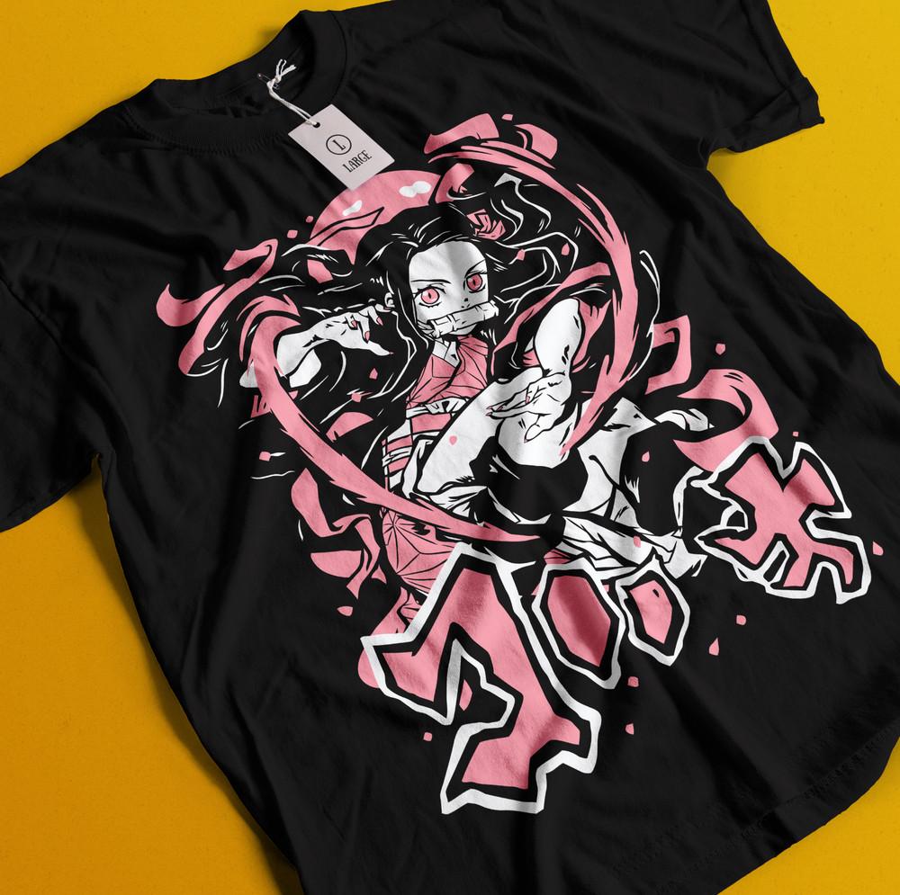 

Рубашка Истребитель демонов Футболка Нэдзуко Футболка Тандзиро Футболка Мудзан Дома Футболка Иноске Дзэницу S