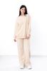 Women’s Cozy Sweatshirt & Wide-Leg Pants Set – Relaxed Fit & Tailored Details, Winter, 3399-140 HC